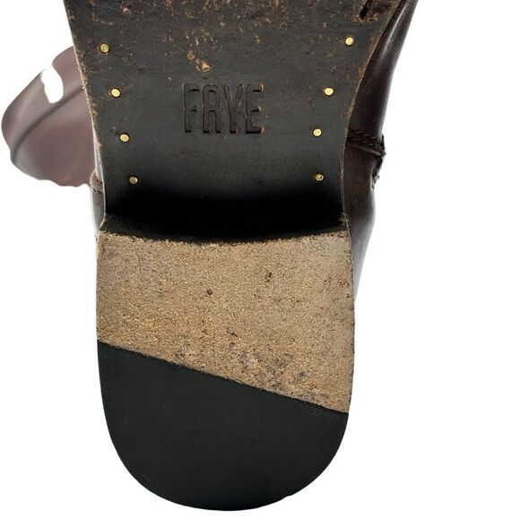 Frye Melissa Button Riding Boots Brown Leather Tall Equestrian Style Size 7 - Picture 14 of 15